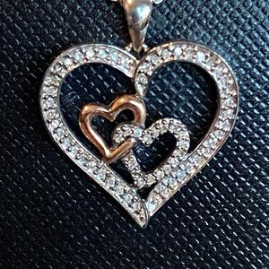 Bridge Heart Necklace 1/4 Ct